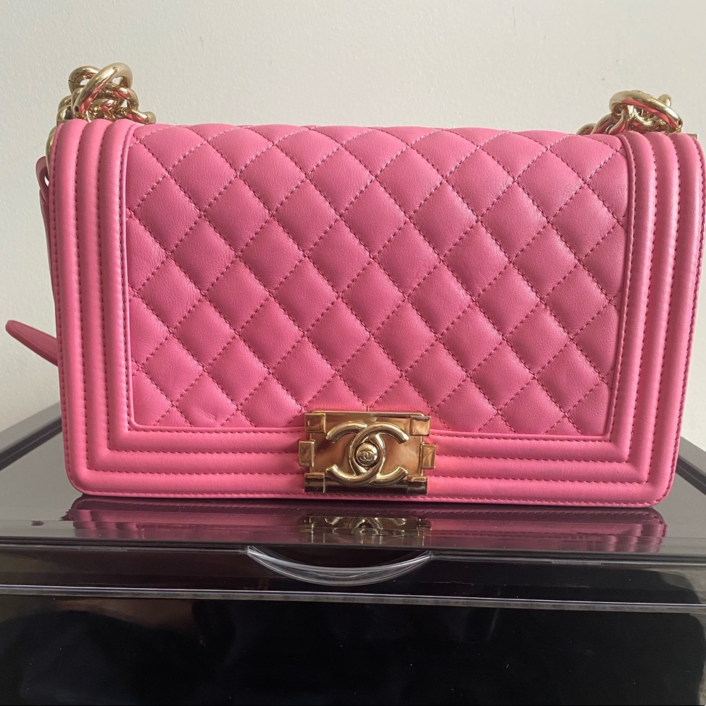 Real Authentic Chanel bag selling for 6250. Classic Old Boy medium size bag.